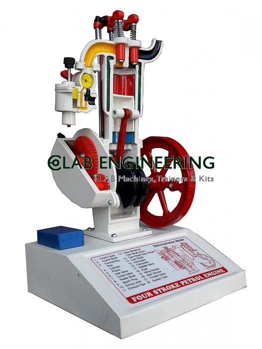 Cut sectional model of four stroke single Cylinder engine assembly (hero honda)